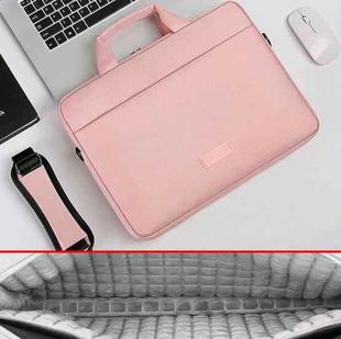 DSMREN Nylon Laptop Handbag Shoulder Bag,Model: 285 Air Cushion Pink, Size: 16.1 Inch