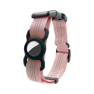 PUGGA GG1002 Polyester Dog GPS Device Protector Collar For AirTag, Size: M(Pink)