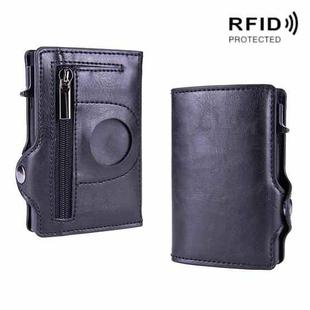 X-85 RFID Multi-compartment Card Holder For Airtag(Black)