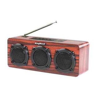 KingNeed S309 Wooden Multifunctional Wireless Bluetooth Speaker Card Subwoofer