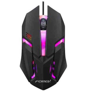 FV-136 Wired Photoelectric Colorful Breathing Light Gaming Office Mouse