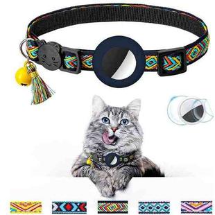 Pet Colored Bell Tassel Collar for Airtag Tracker(Deep Blue)
