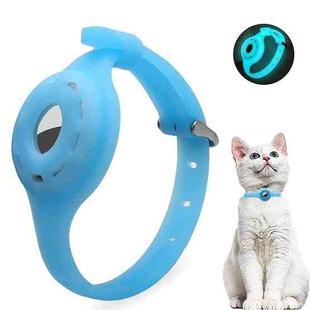 Pet Luminous Collar Locator Cover for Airtag, Specification: S(Luminous Blue)