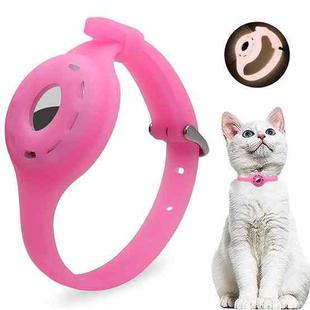 Pet Luminous Collar Locator Cover for Airtag, Specification: M(Luminous Pink)