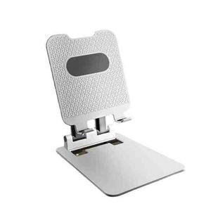 Tablet Mobile Phone Desktop Double Pole Lifting Folding Bracket, Color: White (Small)