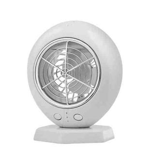 Home Office Portable Desktop Spray Fan Air Cooler, Spec: Battery Model(White)