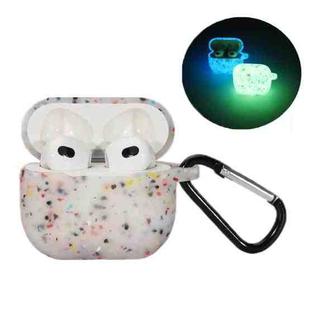 For AirPods 1/2 Bluetooth Earphone Silicone Case(Luminous White)