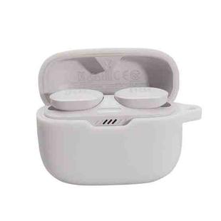 For JBL T230NC TWS Wireless Bluetooth Headphones Silicone Case(White)