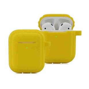 Bluetooth Earphone Soft Silicone Case For AirPods (Yellow)