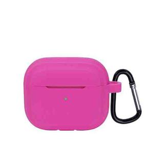 Bluetooth Earphone Soft Silicone Case For AirPods 3 (Rose Red)