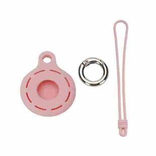 For Airtag Tracking Anti-Lost Locator Silicone Case, Color: Pink