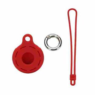 For Airtag Tracking Anti-Lost Locator Silicone Case, Color: Red