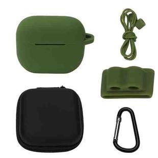 Bluetooth Earphone Silicone Cover Set For AirPods 3, Color: 5 PCS/Set Grass Green