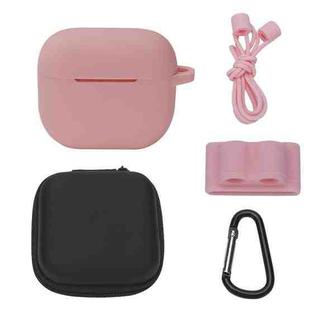 Bluetooth Earphone Silicone Cover Set For AirPods 3, Color: 5 PCS/Set Pink