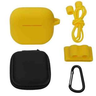 Bluetooth Earphone Silicone Cover Set For AirPods 3, Color: 5 PCS/Set Yellow