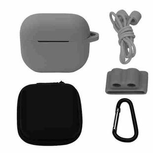 Bluetooth Earphone Silicone Cover Set For AirPods 3, Color: 5 PCS/Set Gray