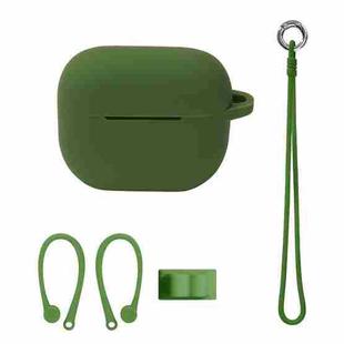 Bluetooth Earphone Silicone Cover Set For AirPods 3, Color: Hand Rope Set Grass Green