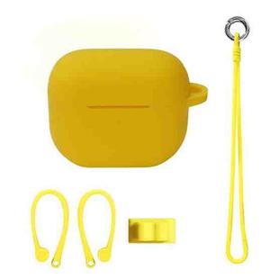 Bluetooth Earphone Silicone Cover Set For AirPods 3, Color: Hand Rope Set Yellow