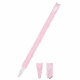 2 PCS Cartoon Touch Silicone Pen Case For Apple Pencil 2(Light Pink)