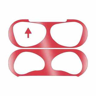 2 PCS Headphone Inner Cover Sticker Dustproof Protective Film For Airpods 3(Red)