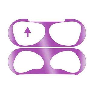 2 PCS Headphone Inner Cover Sticker Dustproof Protective Film For Airpods 3(Purple)