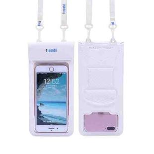 Tteoobl  30m Underwater Mobile Phone Waterproof Bag, Size: Large(White)
