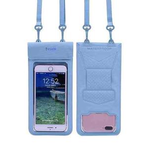 Tteoobl  30m Underwater Mobile Phone Waterproof Bag, Size: Small(Gray Blue)