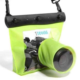 Tteoobl  T-518 20M Underwater Diving Bag Slr Camera Housing Case Pouch Dry Bag M(Green)