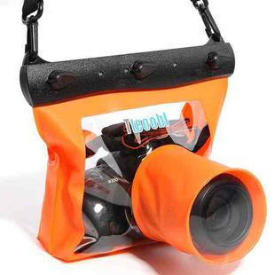Tteoobl  T-518 20M Underwater Diving Bag Slr Camera Housing Case Pouch Dry Bag M(Orange)