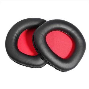 2 PCS Slow Rebound Sponge Headphone Cover Cushion For DAREU EH712/EH715(Black Red Net)