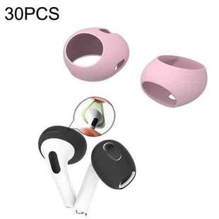 30PCS Earless Ultra Thin Earphone Ear Caps For Apple Airpods Pro(Pink)