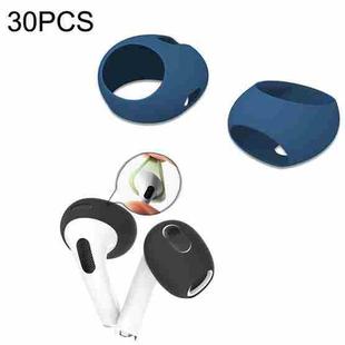 30PCS Earless Ultra Thin Earphone Ear Caps For Apple Airpods Pro(Deep Blue)