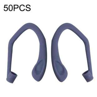 50PCS EG40 For Apple Airpods Pro Sports Wireless Bluetooth Earphone Silicone Non-slip Ear Hook(Purple)