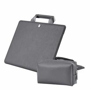 Laptop Bag Protective Case Tote Bag For MacBook Pro 15.4 inch, Color: Dark Gray + Power Bag