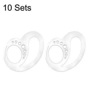 10 Sets EG43 Silicone Bluetooth Earphone Earbud Sports Anti-lost Holder For Keepods(White)