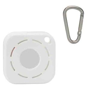 Tracker Anti-Lost Silicone Case For Airtag, Color: White+D Buckle