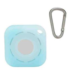 Tracker Anti-Lost Silicone Case For Airtag, Color: Luminous Blue+D Buckle