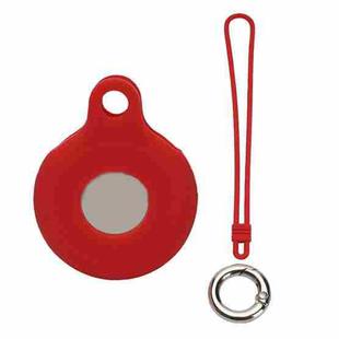 Locator Storage Silicone Cover With Hand Strap For AirTag, Color: Red