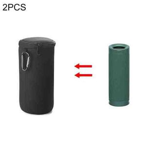2 PCS Wireless Bluetooth Speaker Portable Waterproof Case For Sony SRS-XB23(Black)