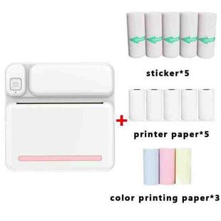 C19 200DPI Student Homework Printer Bluetooth Inkless Pocket Printer Pink Set