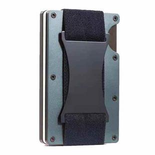 ZDL-05 Tracker Protection Organizer Metal Card Holder For AirTag(Grey)