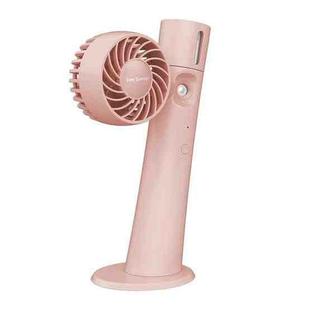 Spray Handheld Hydration Fan Portable USB Mute Desktop Humidifier Fan(Pink)