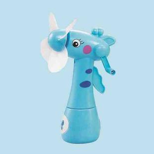 Cartoon Children Student Hand Shake Spray Fan Manual Mini Spray Fan(Blue)