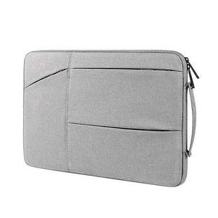 ST02 Large-capacity Waterproof Shock-absorbing Laptop Handbag, Size: 15.6 inches(Grey)
