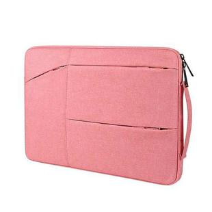 ST02 Large-capacity Waterproof Shock-absorbing Laptop Handbag, Size: 15.6 inches(Lady Pink)