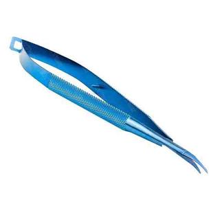 MaYuan Titanium Alloy Fingerprint Flying Lead Tweezers 0.15mm Fine Curved Tip Tweezers(Blue)