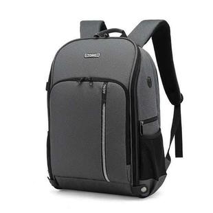 TONO LED Light SLR Digital Camera Backpack With USB Port(Grey)