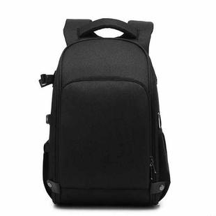 Cationic SLR Backpack Waterproof Photography Backpack with Headphone Cable Hole(Black)