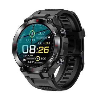 K37 1.32 Inch Heart Rate Monitoring Smart Watch With GPS Positioning Function(Black)