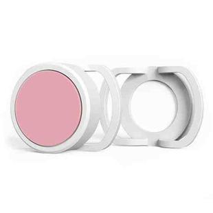 2 PCS  Anti-Lost Tracker Silicone Case for AirTag,Size:  24mm(White+Pink)